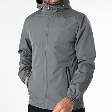Classic Series - Jacke mit Reißverschluss und Kapuze Anthrazitgrau