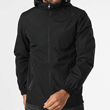 Classic Series - Jacke mit Reißverschluss und Kapuze Schwarz