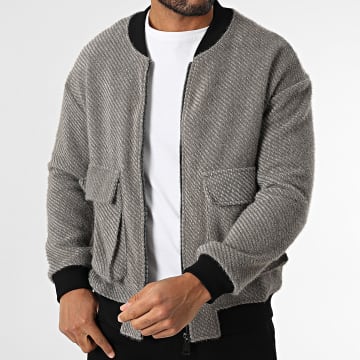 Uniplay - Chaqueta gris con cremallera