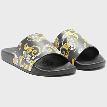 Versace Jeans Couture - Claquettes Fondo Slide 78YA3SQ4-ZS365 Nero Oro Rinascimento
