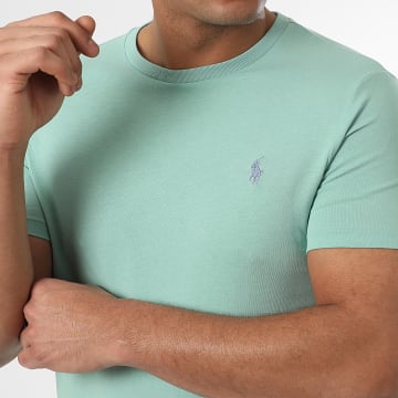 Polo Ralph Lauren - Tee Shirt Original Player Custom Slim Fit Vert Clair