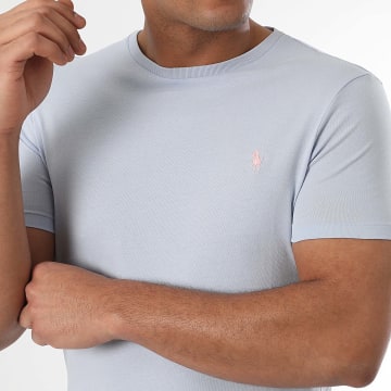 Polo Ralph Lauren - Tee Shirt Original Player Custom Slim Fit Bleu Clair