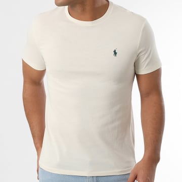 Polo Ralph Lauren - Tee Shirt Original Player Custom Slim Fit Ecru