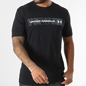 Under Armour - Tee Shirt Camouflage Chest Stripe 1376830 Noir ...