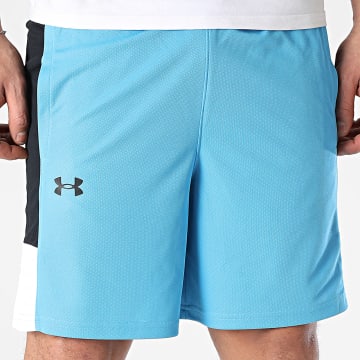 Under Armour - Short Jogging 1383389 Bleu Clair Noir Blanc