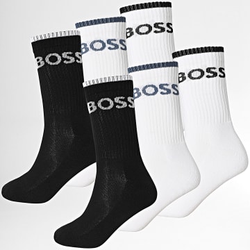 BOSS - Lot De 6 Paires De Chaussettes 50510168 Noir Blanc