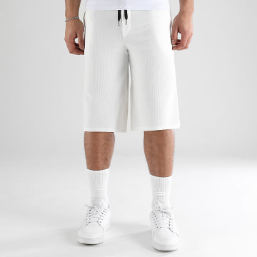 LBO - Short Texturé Waffle Large 1491 Blanc