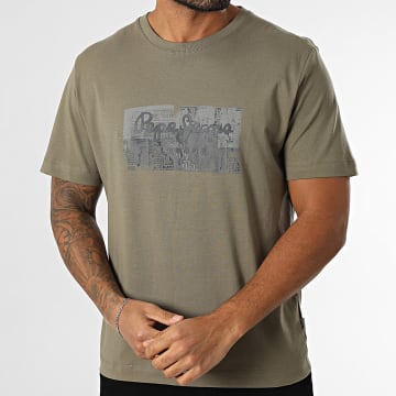 Pepe Jeans - Tee Shirt Dalter PM509780 Vert Kaki