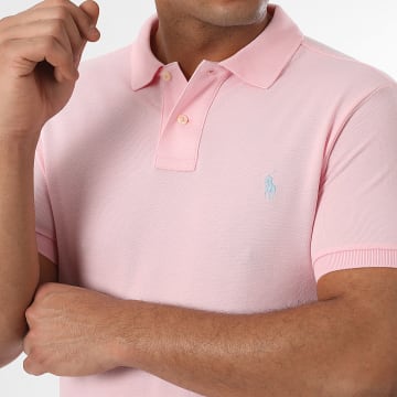 Polo Ralph Lauren - Polo Manches Courtes Slim Original Player Rose