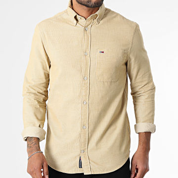 Tommy Jeans - Hemd Langarm Entry Cord Shirt 0672 Beige
