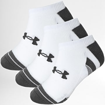 Under Armour - Lot De 3 Paires De Chaussettes 1379503 Blanc Gris Anthracite