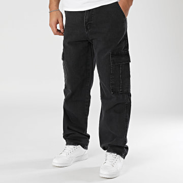 Classic Series - Pantaloni Cargo Jeans Baggy Fit Nero