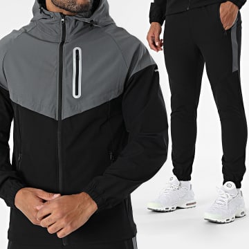 Zayne Paris  - Ensemble De Survetement Noir Gris