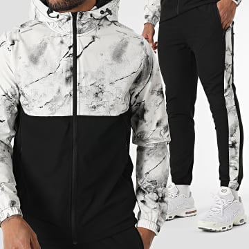 Zayne Paris  - Trainingsanzug Schwarz Weiß