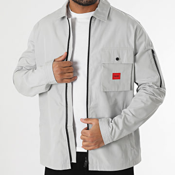 HUGO - Chaqueta con cremallera Emmond 50482701 Gris claro