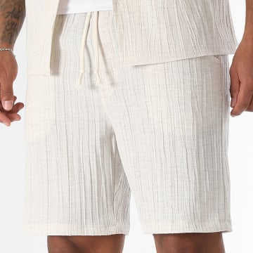 LBO - Short Texturé 0366 Beige Chiné