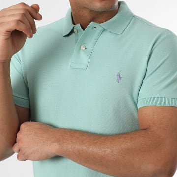 Polo Ralph Lauren - Polo Manches Courtes Slim Original Player Vert Clair
