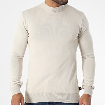 Armita - AVP-175 Maglione con colletto verticale beige