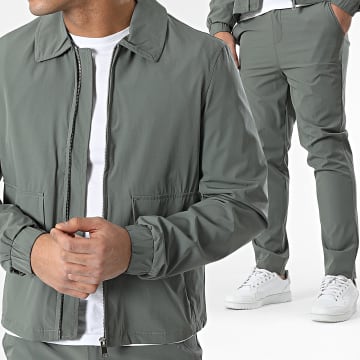 Frilivin - Ensemble Veste Zippée Et Pantalon Vert Kaki