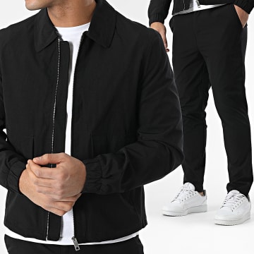 Frilivin - Ensemble Veste Zippée Et Pantalon Noir