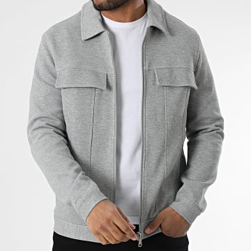Frilivin - Chaqueta gris jaspeado