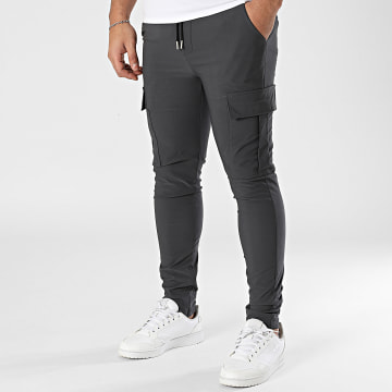 Frilivin - Pantalones Cargo Gris Carbón