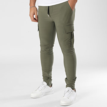 Frilivin - Pantalon Cargo Vert Kaki