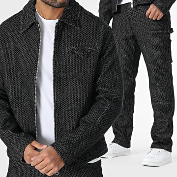 Frilivin - Ensemble Veste Zippée Et Pantalon Noir