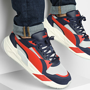 Puma - Baskets Trinity 2 400230 Light Gray Red Fire Navy