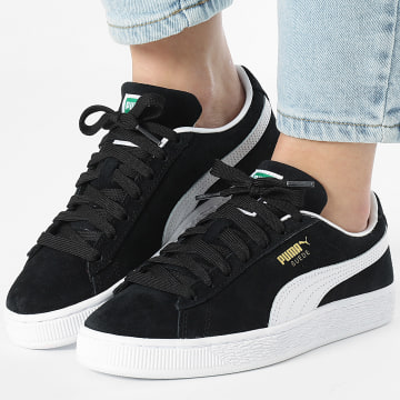 Puma - Zapatillas Mujer Suede Classic Jr 399853 Puma Negro Puma Blanco
