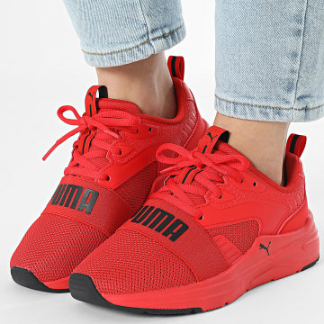 Puma - Baskets Femme Softride Wired 2 Jr 401505 Puma Red Puma Black