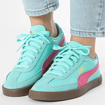 Puma - Baskets Femme Club II Era Jr 401489 Aquatic Puma Pink Puma Gold