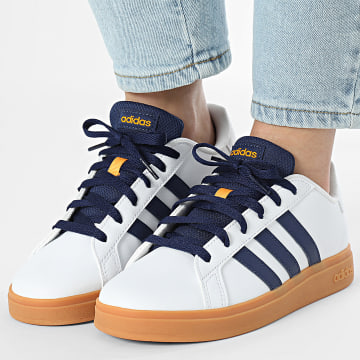 Adidas Sportswear - Baskets Femme Grand Court 2.0 K JI0969 Footwear White Dark Blue Gum 10