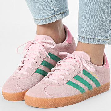 Adidas Originals - Baskets Femme Gazelle J JP7128 Clear Pink Court Green Bliss Pink