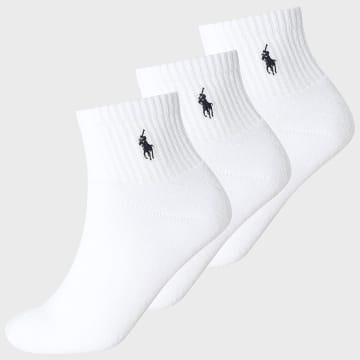 Polo Ralph Lauren - Lot De 3 Paires De Chaussettes Original Player Blanc