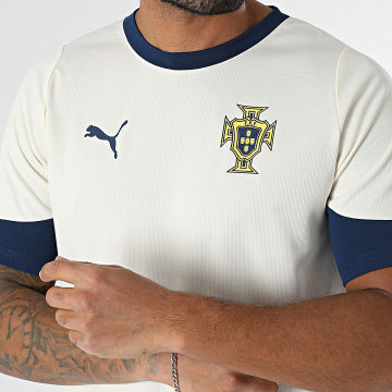 Puma - Tee Shirt FPF Training Jersey 779512 Beige Bleu Marine