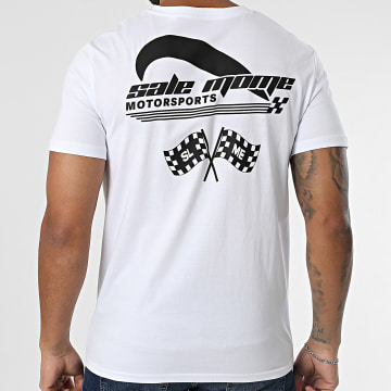 Sale Môme Paris - Tee Shirt Motorsports Blanc Noir