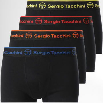Sergio Tacchini - Set van 4 boxerslips 92890313 Zwart