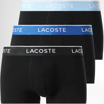 Lacoste - Lot De 3 Boxers Classic Noir