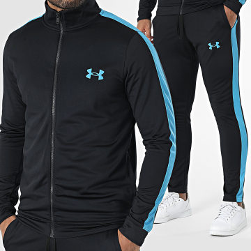 Under Armour - Ensemble De Survetement A Bandes Rival Knit 1357139 Noir Bleu
