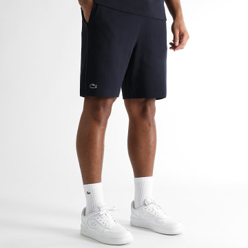 Lacoste - Short Jogging Logo Brodé Crocodile Bleu Marine