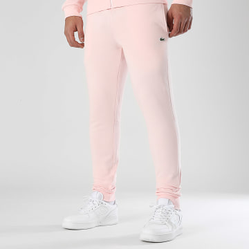 Lacoste - Pantalon Jogging Logo Crocodile Rose