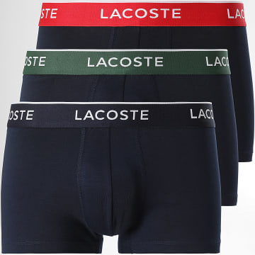 Lacoste - Lot De 3 Boxers Classic Bleu Marine