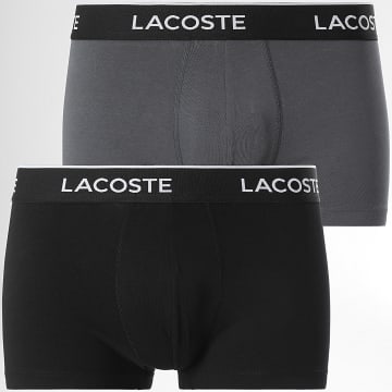 Lacoste - Lot De 2 Boxers Classic Gris Anthracite Noir