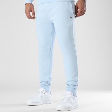 Lacoste - Pantalon Jogging Logo Crocodile Bleu Clair
