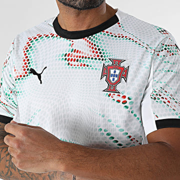 Puma - Tee Shirt FPF Away Jersey Replica 779209 Blanc Vert Rouge