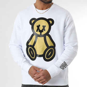Teddy Yacht Club - Sudadera de cuello redondo Carbon G Blanca