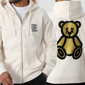 Teddy Yacht Club - Carbon G Beige Sudadera con cremallera