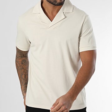 Frilivin - Polo Manches Courtes Beige