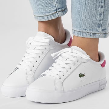 Lacoste - Baskets Femme Powercourt 125 White Pink